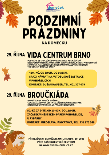 Podzimní prázdniny na Domečku