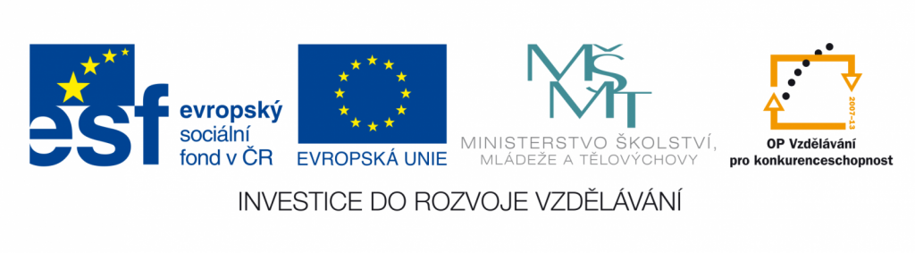 Logotyp EU Investice do rozvoje vzdělávání