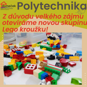 Z důvodu velkého zájmu otevíráme novou skupinu Lego kroužku!