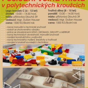 Poslední volná místa v polytechnických kroužcích.