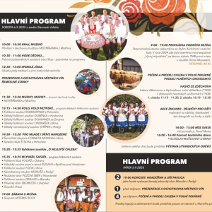 Vystoupení folklórního souboru Rozmarýnek na Slavnostech chleba ve Slupi