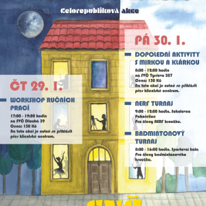 Pololetní prázdniny s kamarády: Noc a den na SVČ