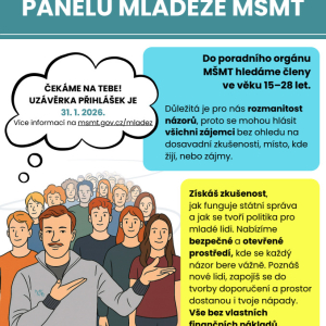 I my podporujeme Panel mládeže MŠMT a jsme jeho součástí.