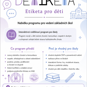 Nabídka programu Dětiketa-Etiketa pro děti