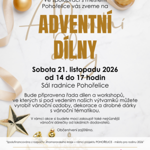 Přijďte se naladit na vánoční čas na Adventní dílny!