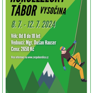 Plakát pobytový horolezecký tábor