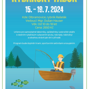 Plakát pobytový rybářský tábor