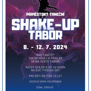 Shake-UP - taneční tábor - Plakát UP příměstský tábor